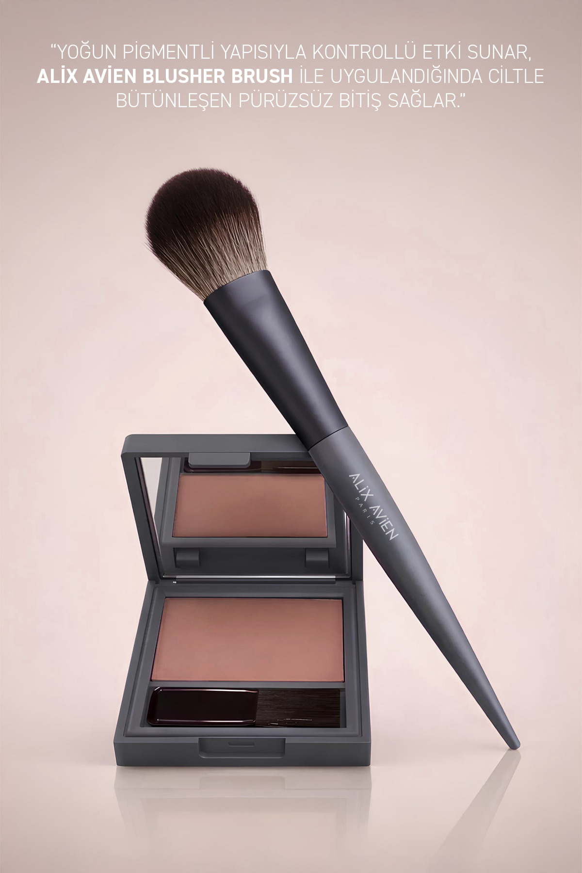 Yoğun Pigmentli Ultra İnce İpeksi Dokulu Pudra Allık - Lumi Color Powder Blush 155 Tender Brick — قهوه‌ای LUMICOLOR — تصویر 5 از 9