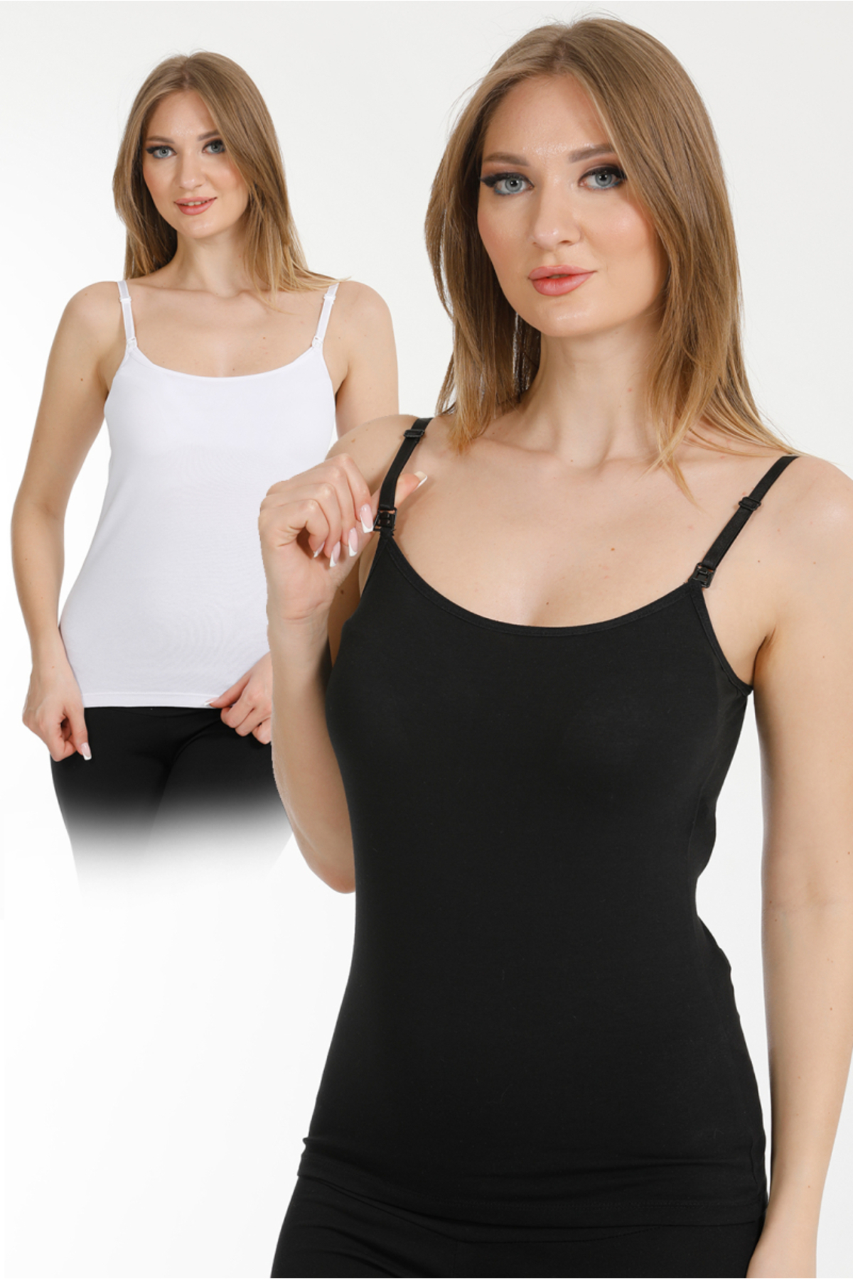 par lingerie pl 2li Emzirme Atleti Siyah-beyaz fotoğrafı 3 (önizleme)