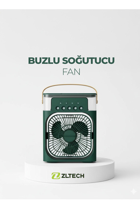 ZLTECH Taşınabilir Kablolu Su Püskürtmeli Buzlu Serinletici Vantilatör MINI FAN