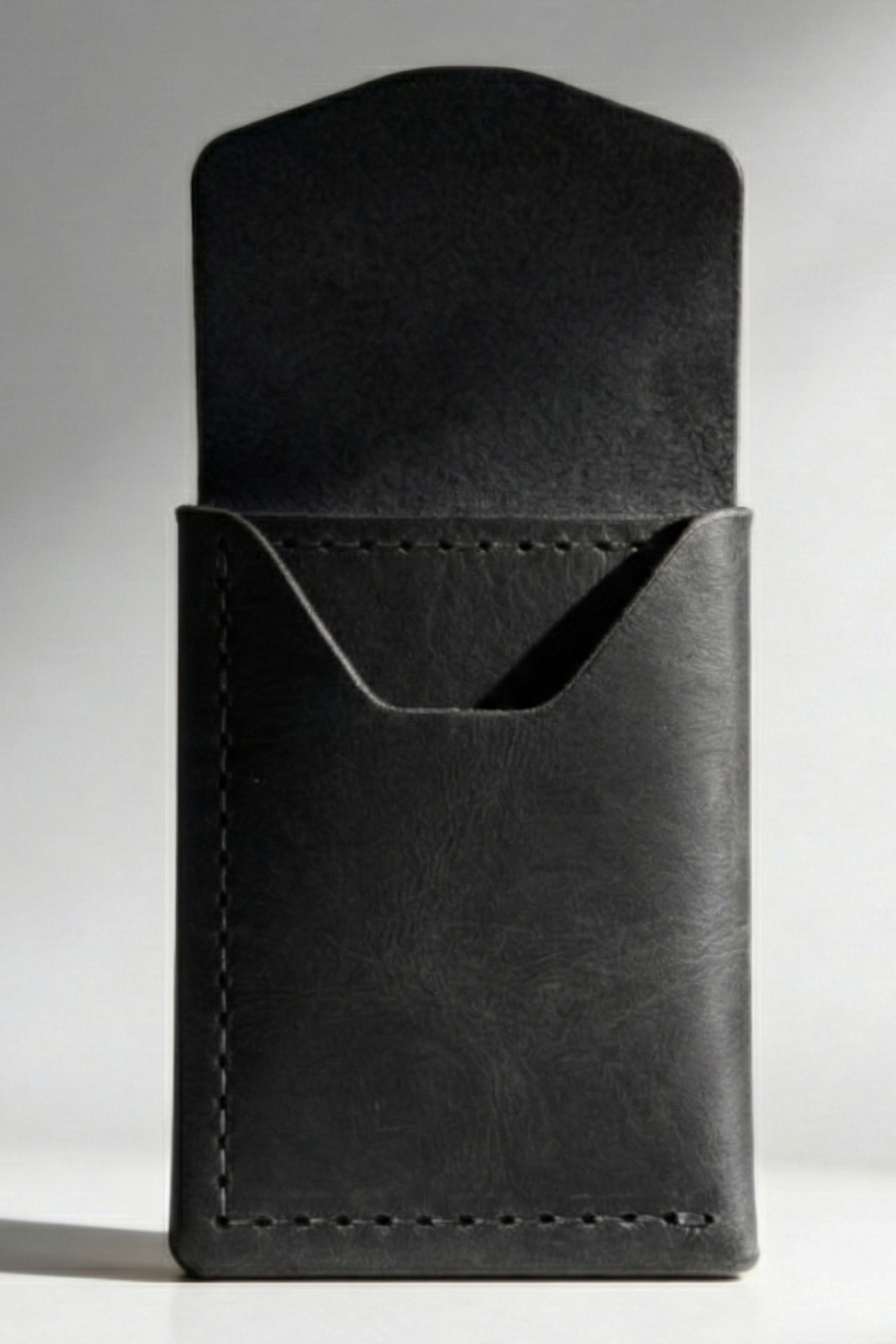 luvo  %100 Gerçek Deri Cüzdan | 3 Bölmeli 9 Kart Kapasiteli Minimal Cüzdan Hakiki Deri Kompakt Tasarım - Görsel 5