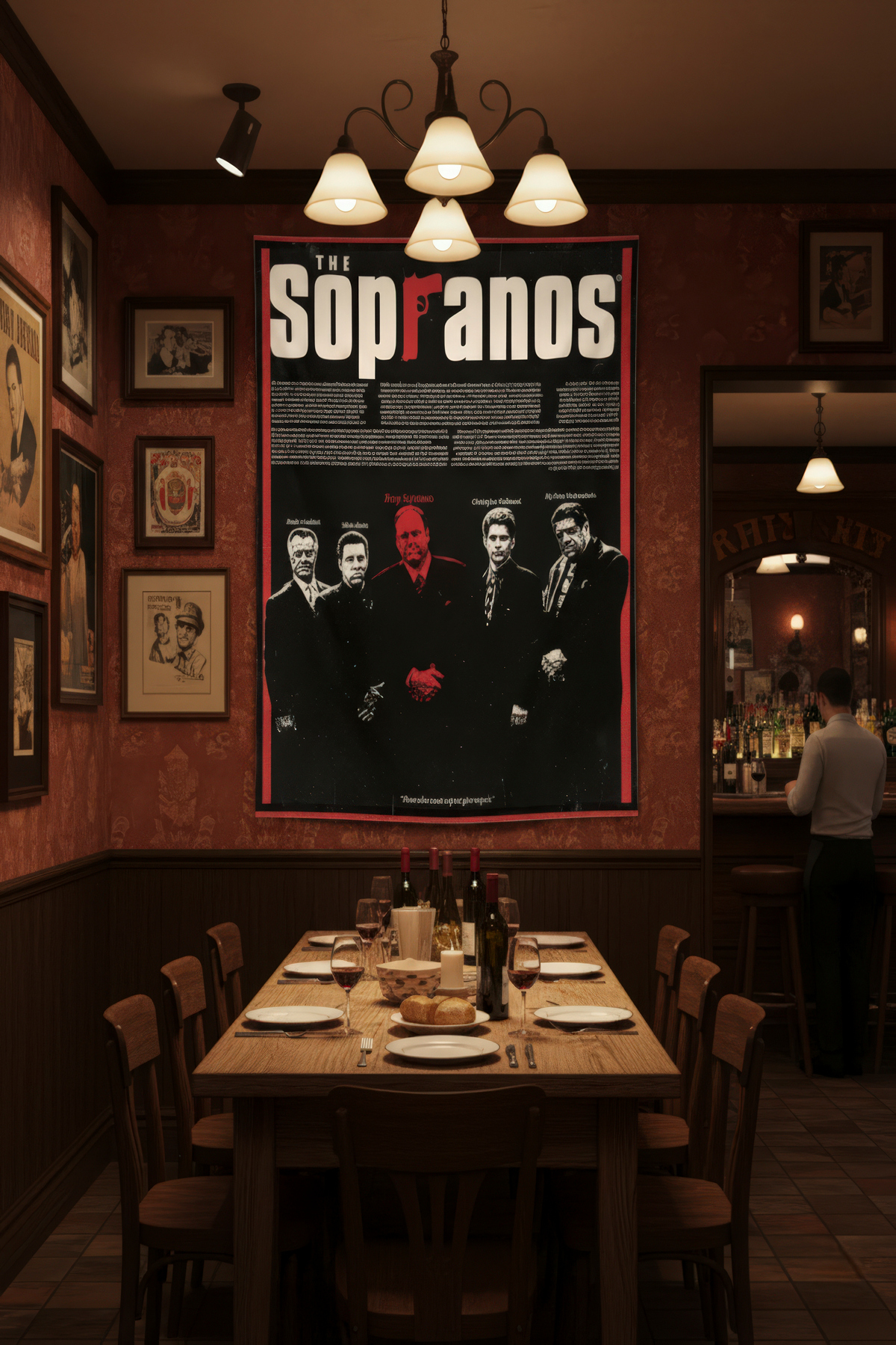The Sopranos Family Tony Soprano Fabric Wallcovering Home Decoration Tapestry