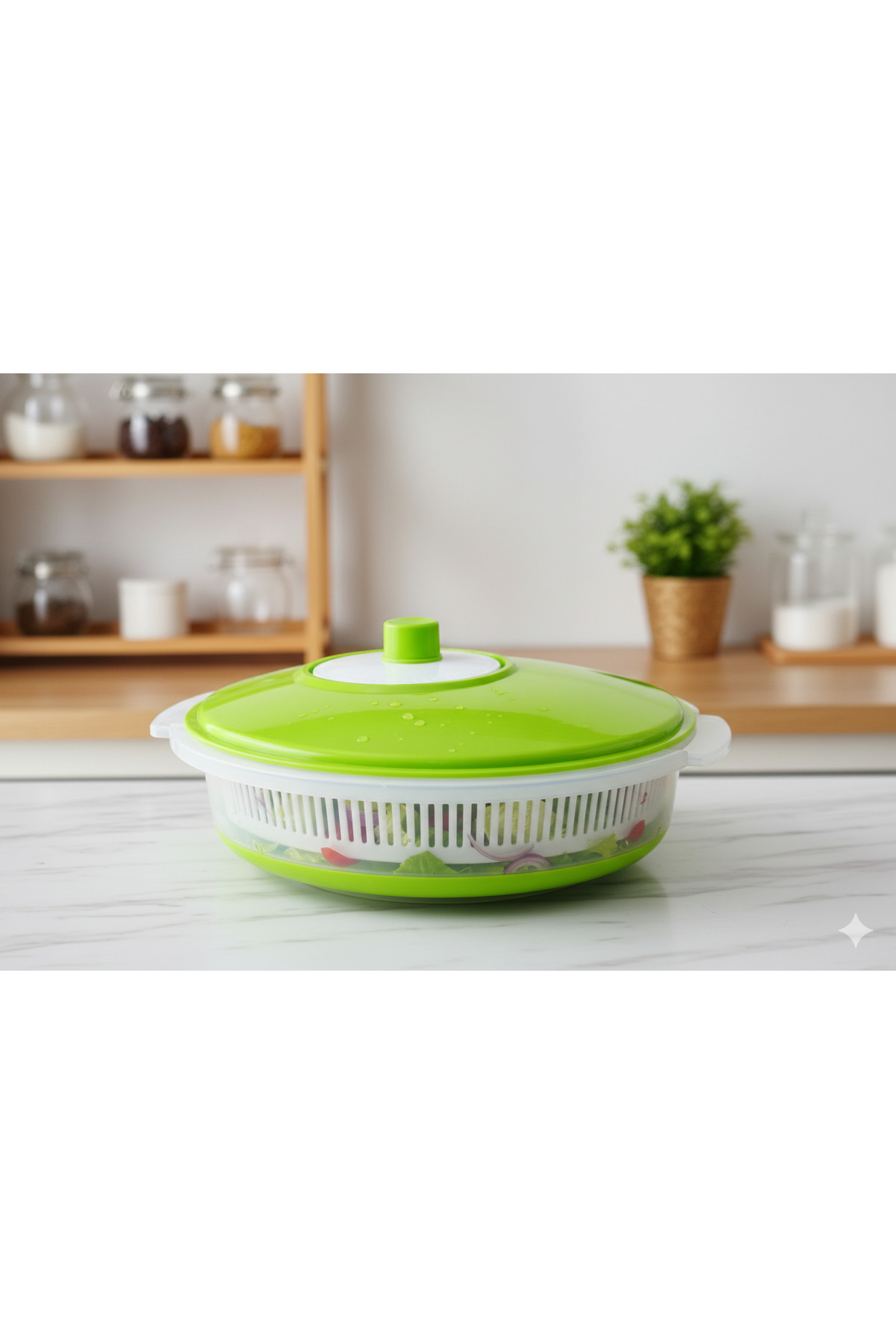 MR.PRATİC MR. PRATİC Pratik Katlanabilir Salata ve Sebze Kurutucu 4 L