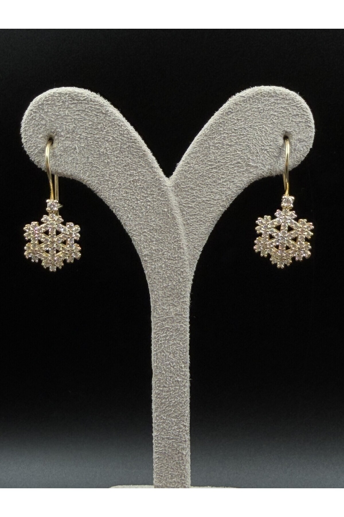 ESAGOLD Kar Tanesi Altın Küpe