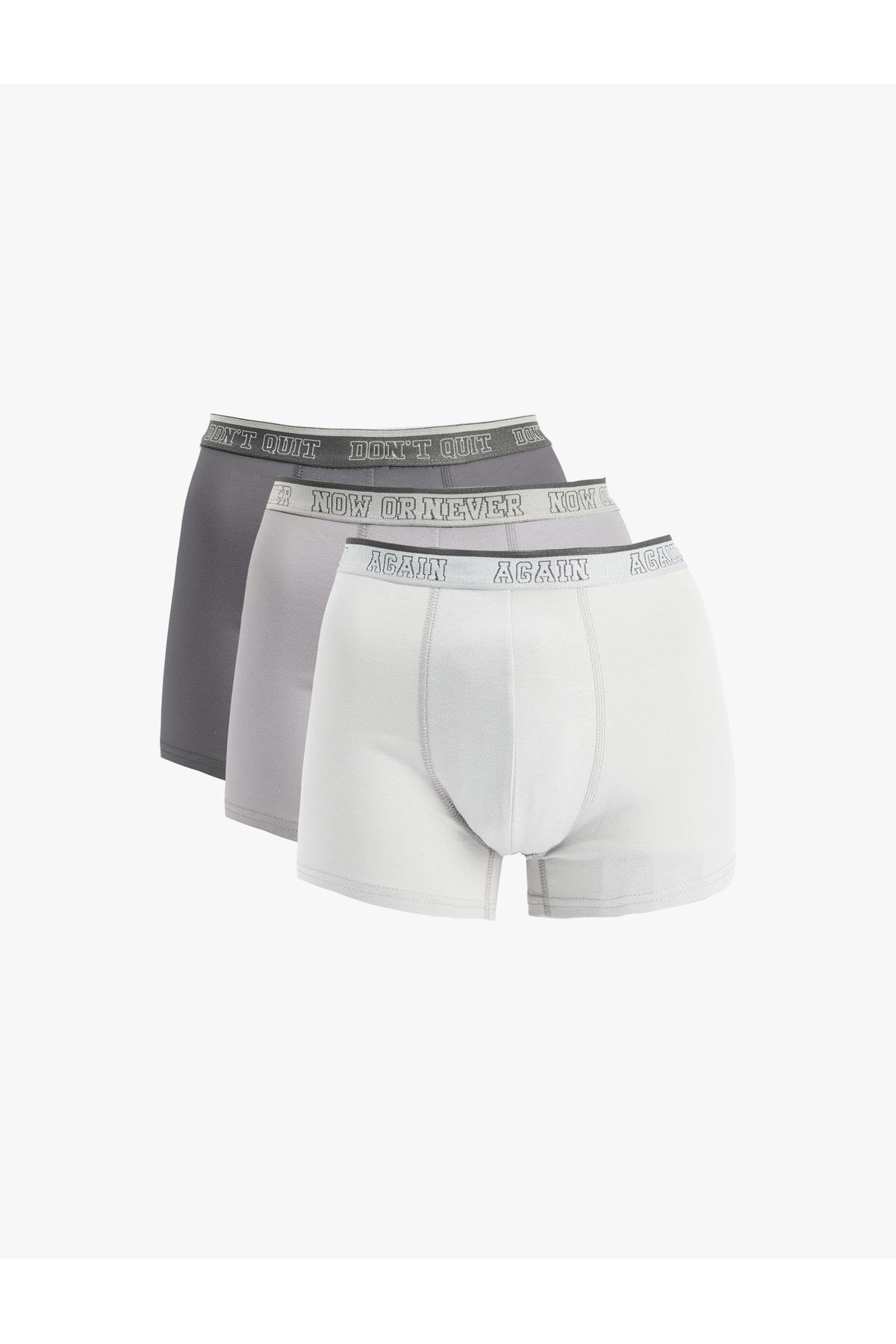 Koton Baskılı Bel Detaylı Pamuklu 3'lü Boxer Seti