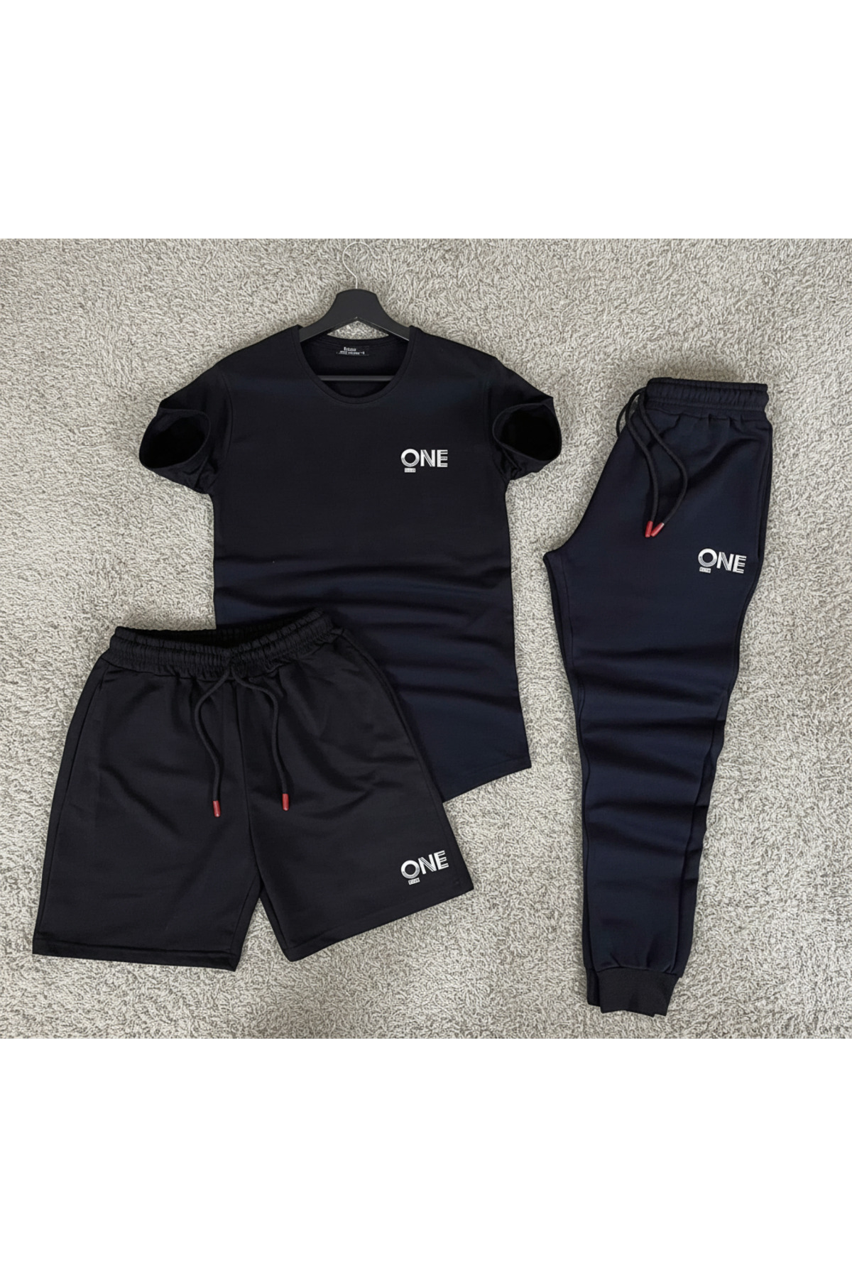 Fifty Color Set sport pentru bărbați de vară -ONE cu imprimeu Set combinat de...