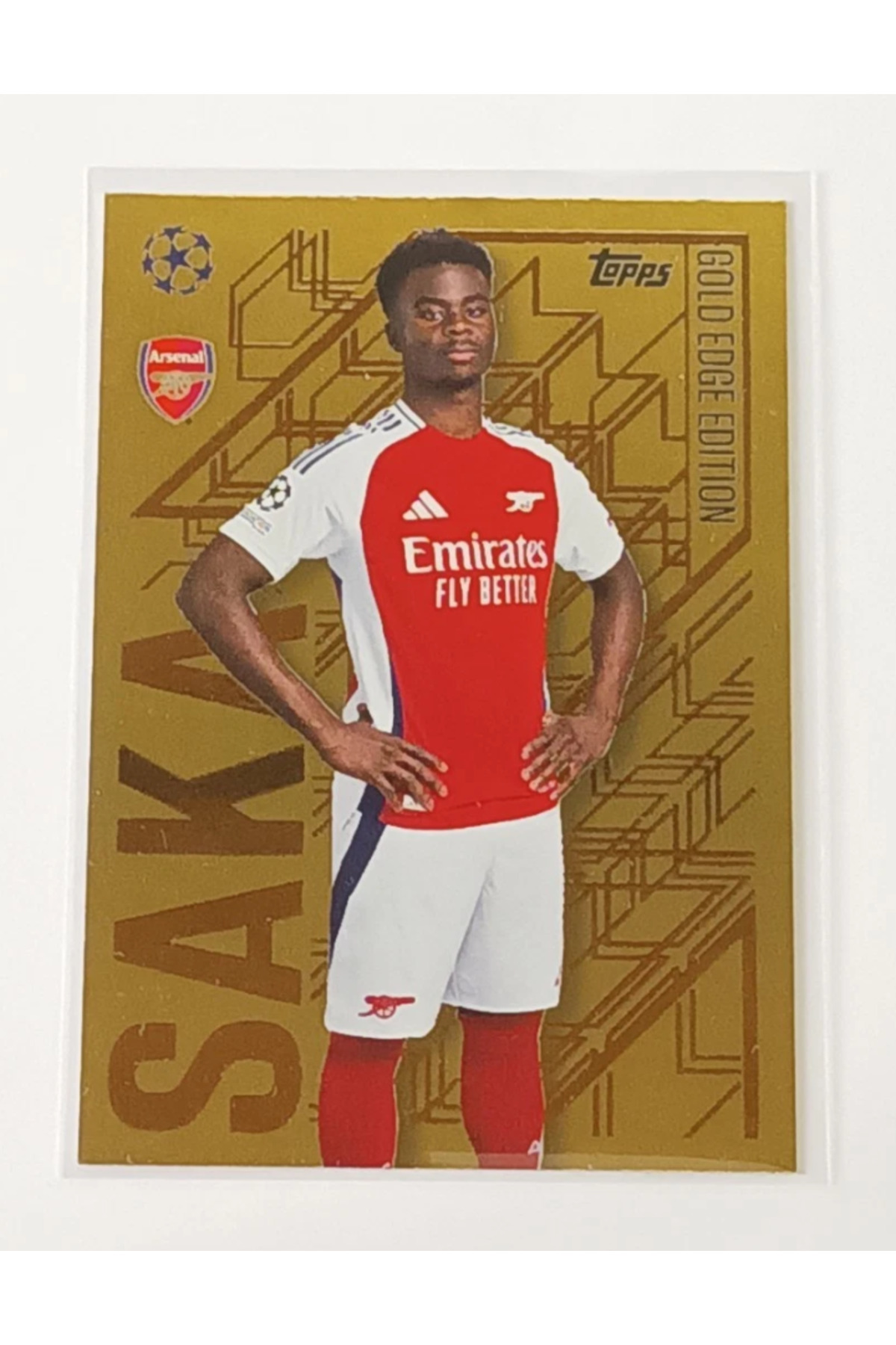 saka Topps Match Attax 2025 24/25 Gold Edge Edition Bukayo Saka