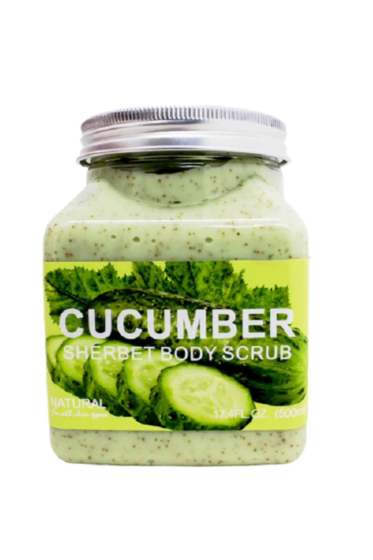 Vücut Peelingi, Yüz Peelingi Doğal Bitkisel Aromatik Salatalık Özü Ferahlatıcı, Cucumber Body Scrub — 4566451454ERFG — تصویر 5 از 7