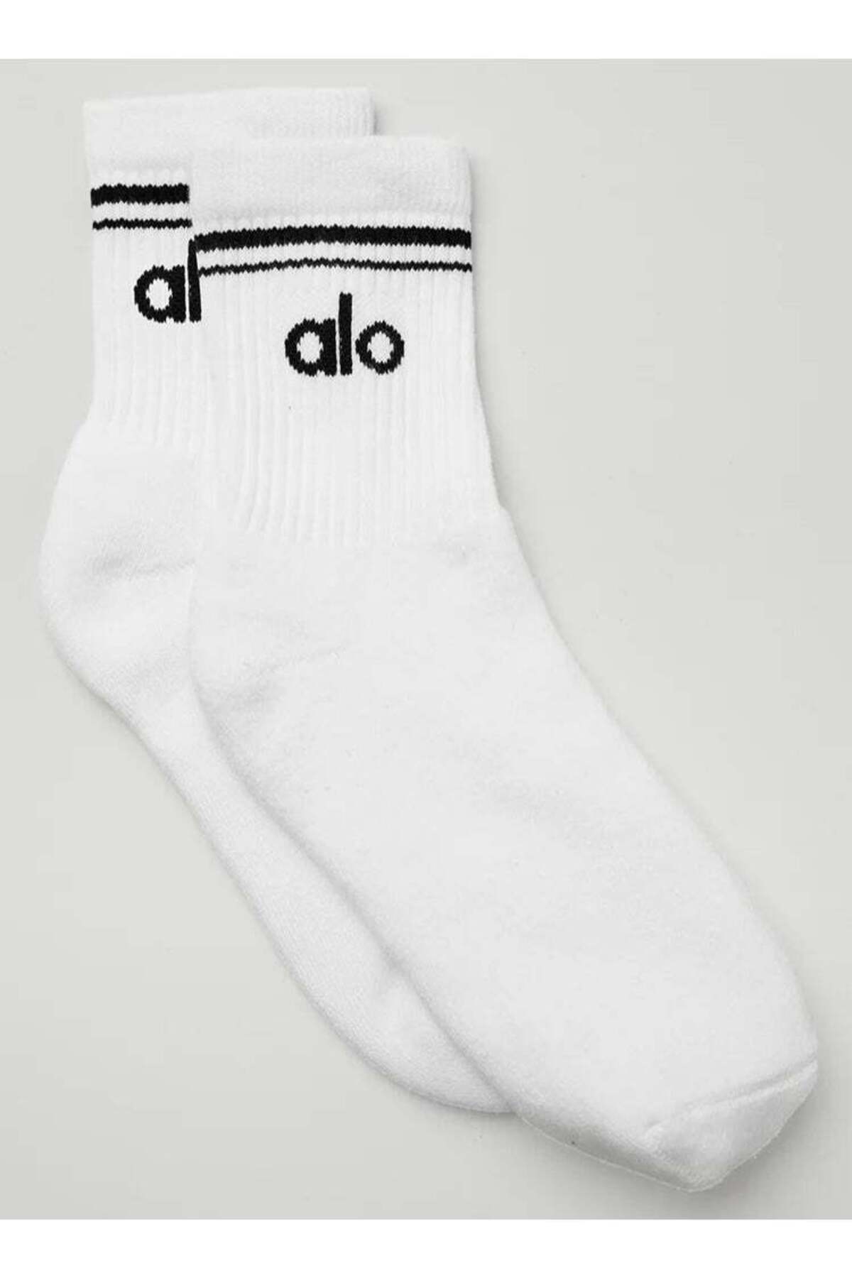 Alo Unisex Half-Crew Throwback Sock