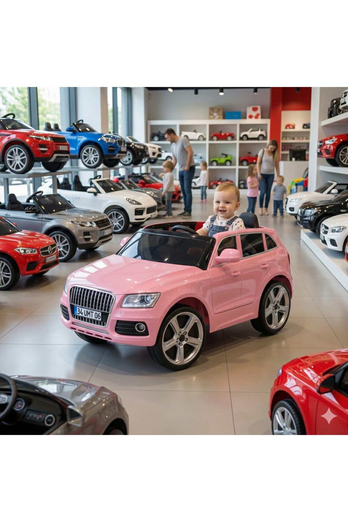 Bebeck 437 Q-Suv Akülü Araba Jeep 12V Uzaktan Kumandalı Audi Babyhope