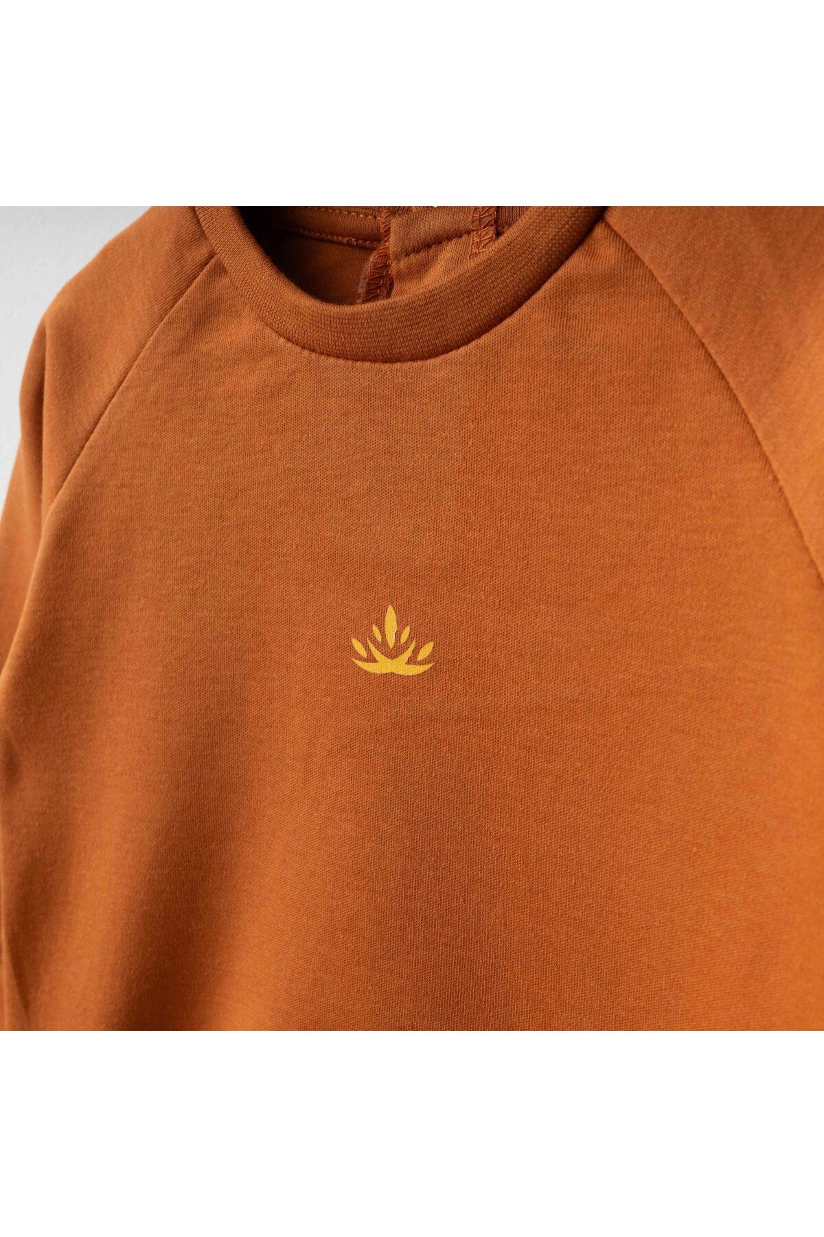 blumi kids Organik Bebek Sweatshirt Seti – Tarçın & Bej fotoğrafı 2 (önizleme)
