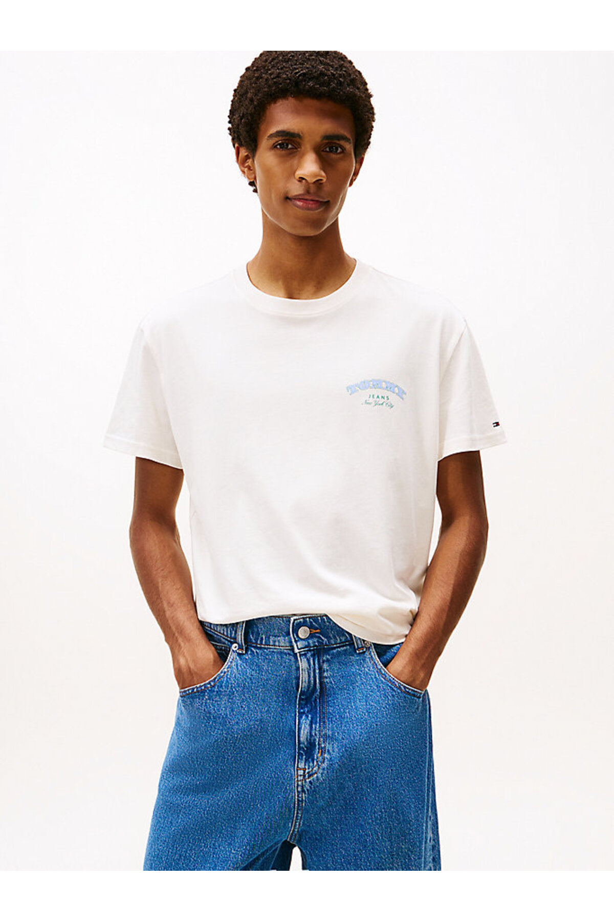 تامی هیلفیگر تی شرت مردانه طرح TJM کد 1001