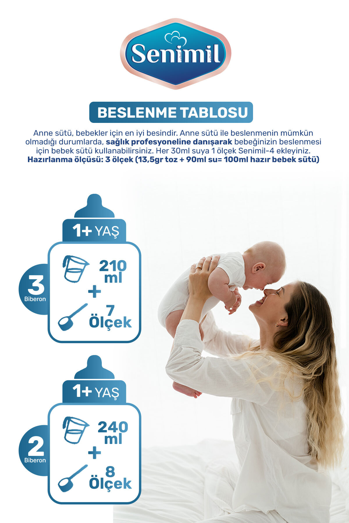SENİMİL 4 ÇOCUK DEVAM SÜTÜ 250 GR (+1 YAŞ) fotoğrafı 3 (önizleme)