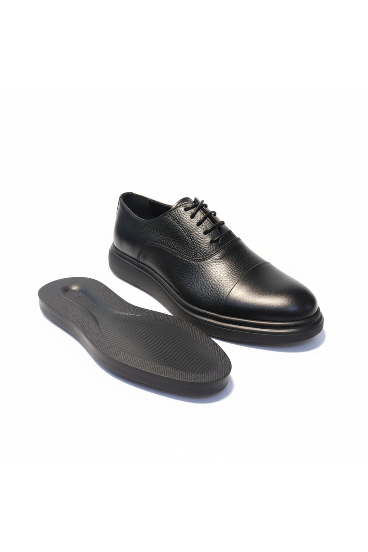 abar classic  ERKEK İÇ DIŞ HAKİKİ DERİ POLİ TABAN BAĞCIKLI KLASİK CASUAL AYAKKABI - Görsel 5