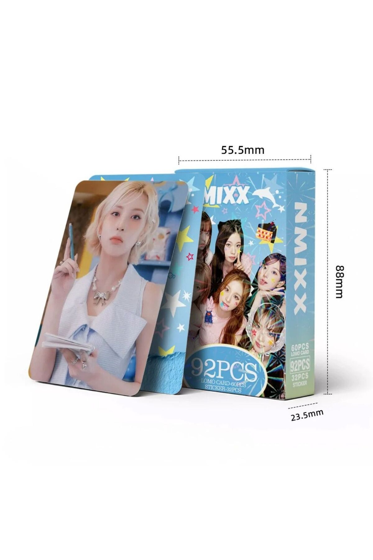 nmixx kpopmerch マカオ 0629 当選者60枚限定 ベイ Kpop Dünyasi NMIXX Çift Yön Baskılı Lomo Card Seti (60 Pcs