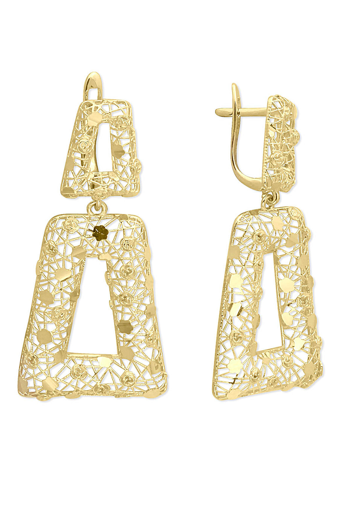 Aslı Gold Altın Özel Tasarım İtalyan İkonik Küpe (KP0187)