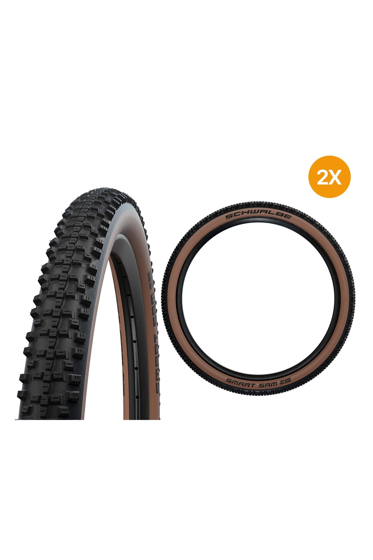 heugers Schwalbe Smart Sam 29x2.25 MTB Dış Lastik Ön Arka Set
