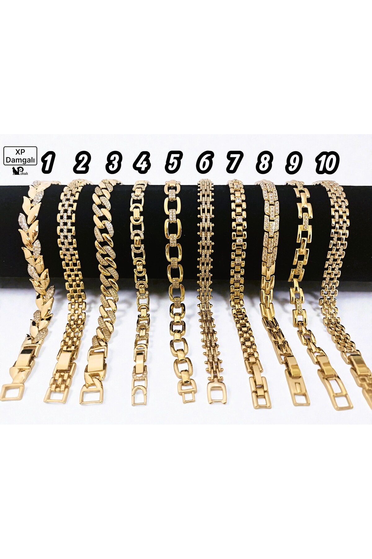 XUPING JEWELRY  POKAK Xuping 14K Altın Kaplama Vip Bileklik-ADET FİYAT