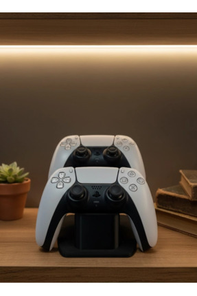 Pazarcan Siyah İkili Gamepad Tutucu 7X18 Cm Oyun Aksesuarı