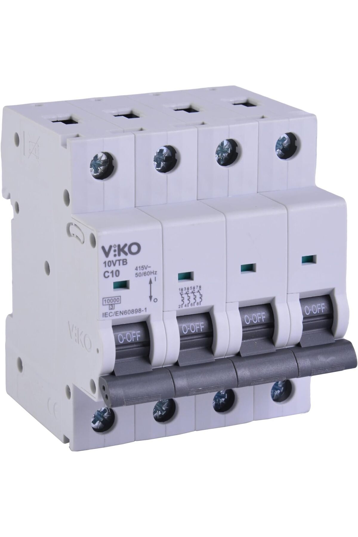 BRF NwoTeknoloji 10VTB-4C10 Otomatik Sigorta 10kA C Tipi 4 Kutup 10A 1205362