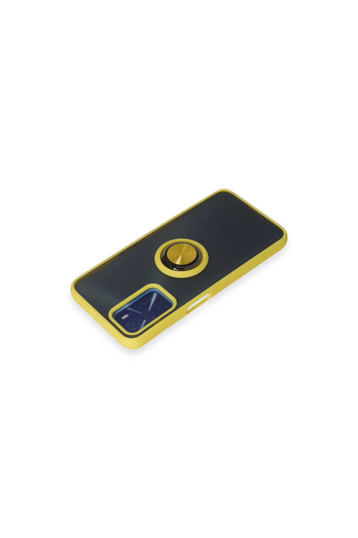 Oppo A16 İçin Kamera Korumalı Yüzüklü Kılıf - Leke Tutmaz Mat ve Dayanıklı Yapı