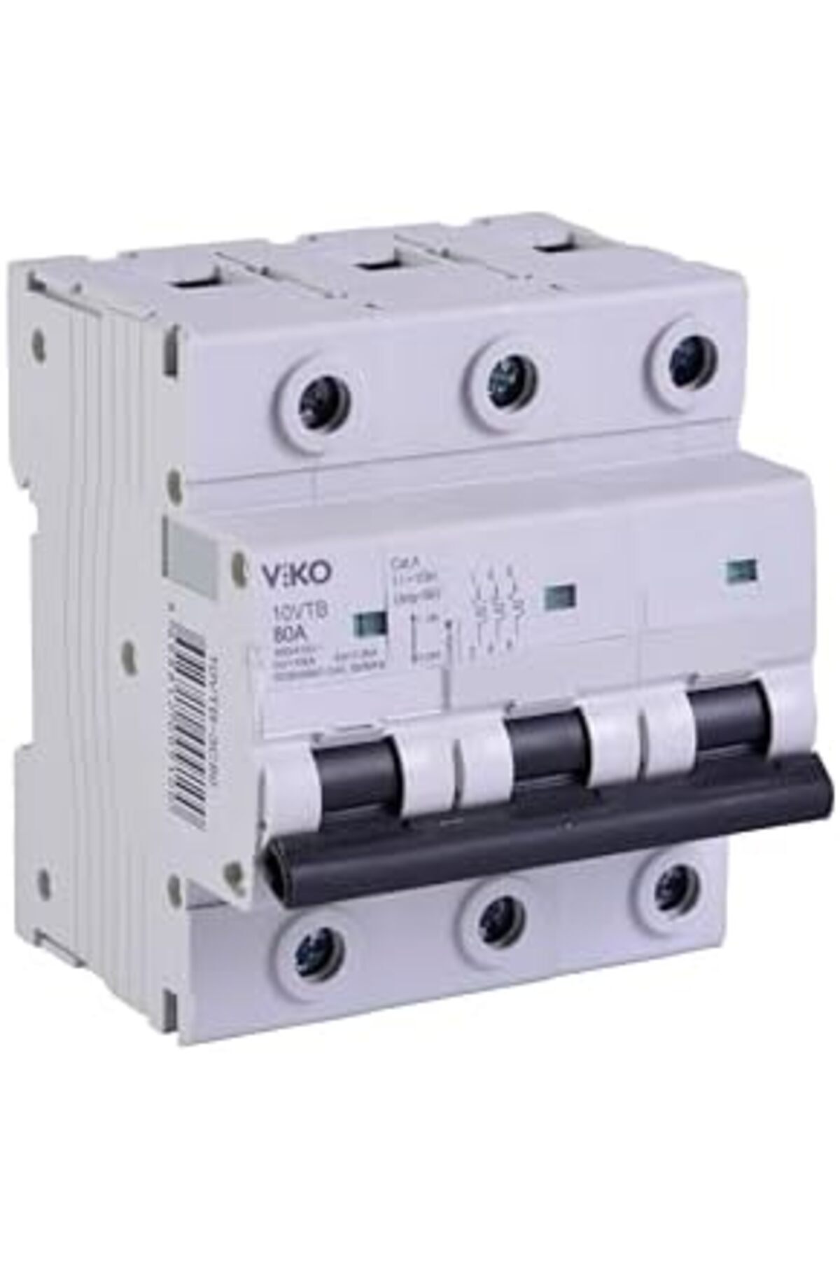 BRF NwoTeknoloji 10VTB-3C80 Otomatik Sigorta 10kA C Tipi 3 Kutup 80A 1205362