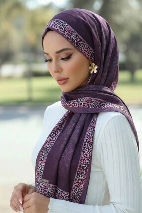 Vamelya Estro Pamuksu Dokulu Şal İtalyan İmza Serisi