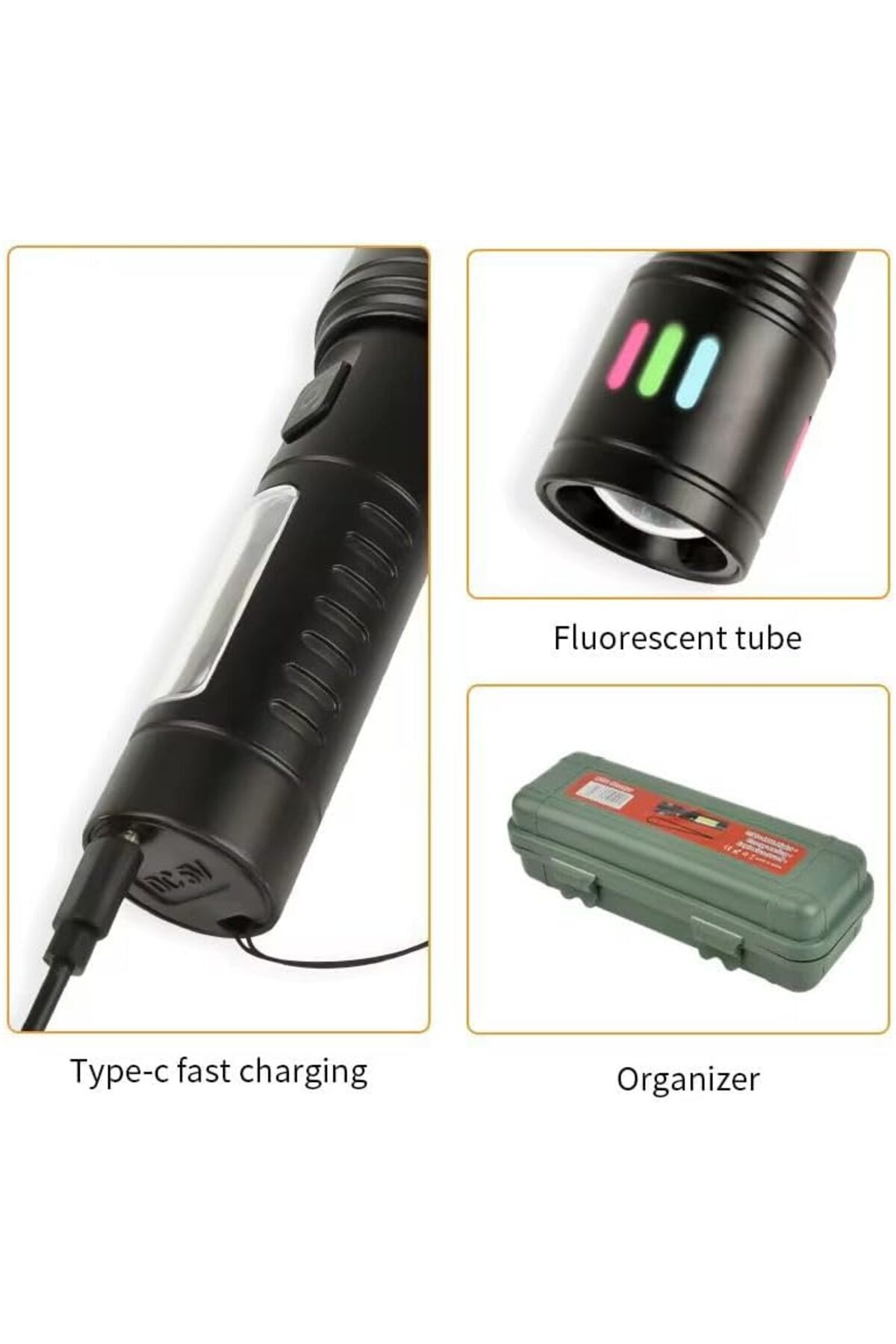 BRF FreedomStoree 2000 Lümen Şarjlı El Feneri – 6 Işık Modlu Metal Kasalı, Zoom Özellikli, Type-C Şarj G