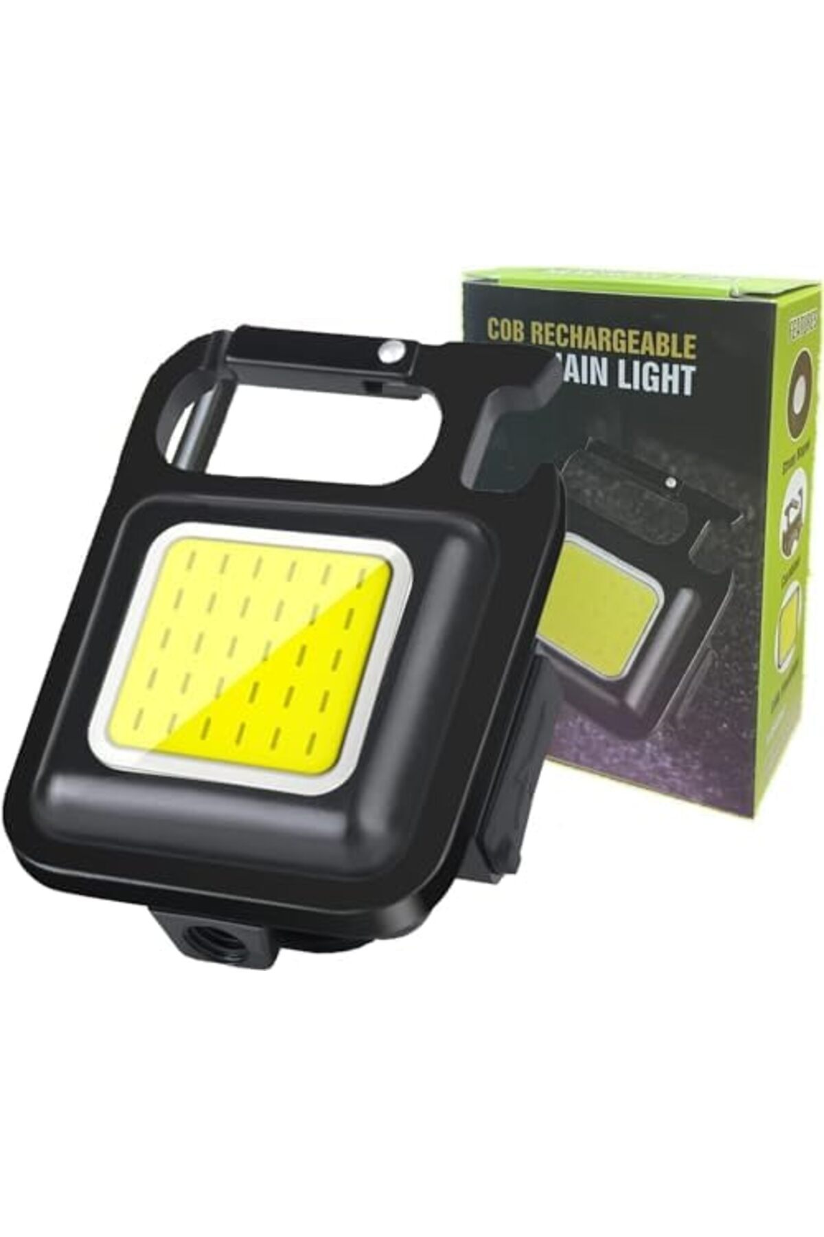 BRF FreedomStoree Mini LED COB El Feneri - 30 LED Şarj Edilebilir Anahtarlık, Çok Fonksiyonlu Taşınabili