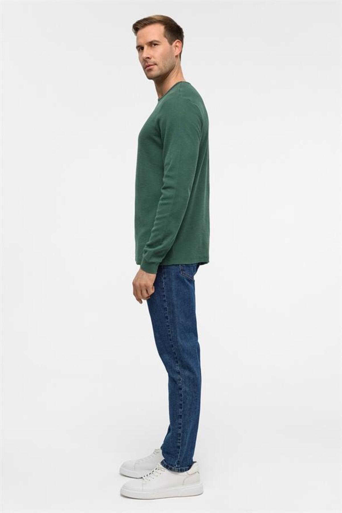 پلیور مردانه شطرنجی آستین بلند | SÜVARİ TR2013700379 - تصویر 5