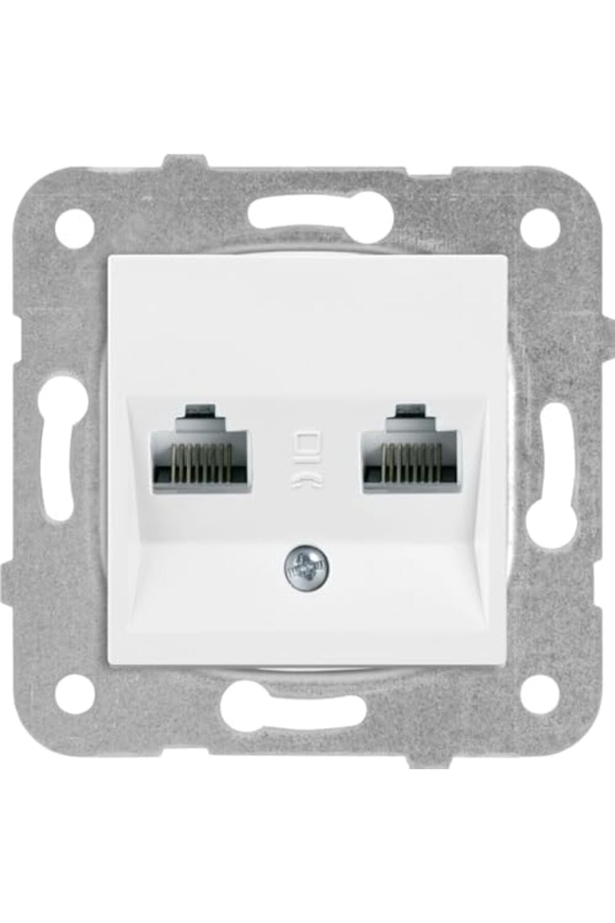 BRF Lendasell Beyaz İkili Data Cat5e Mekanizma+Düğme/Kapak 1165987