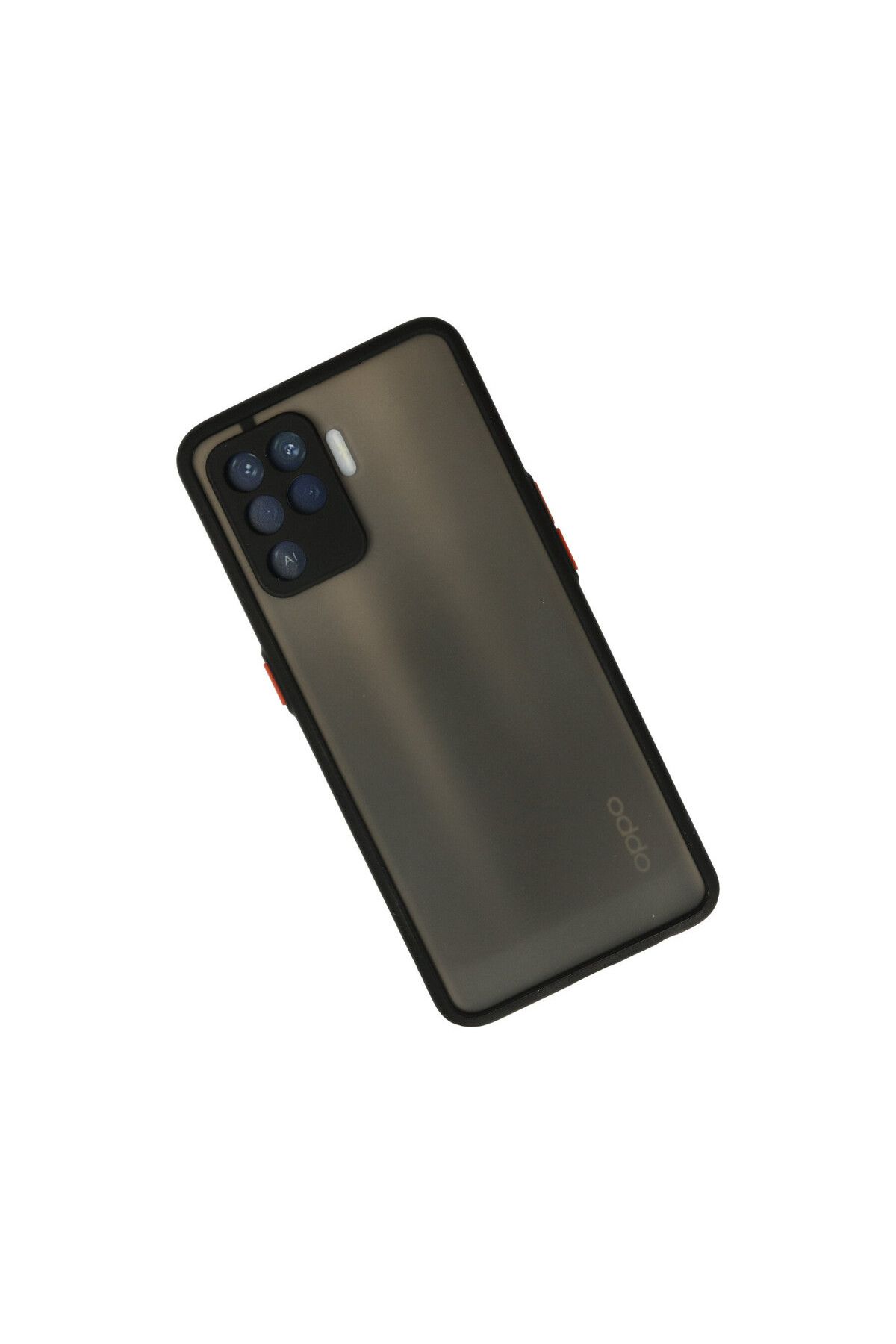 Oppo Reno 5 Lite İçin Uyumlu Buzlu Tasarım Renkli Tuş Mat Tasarım Sararmaz Kılıf