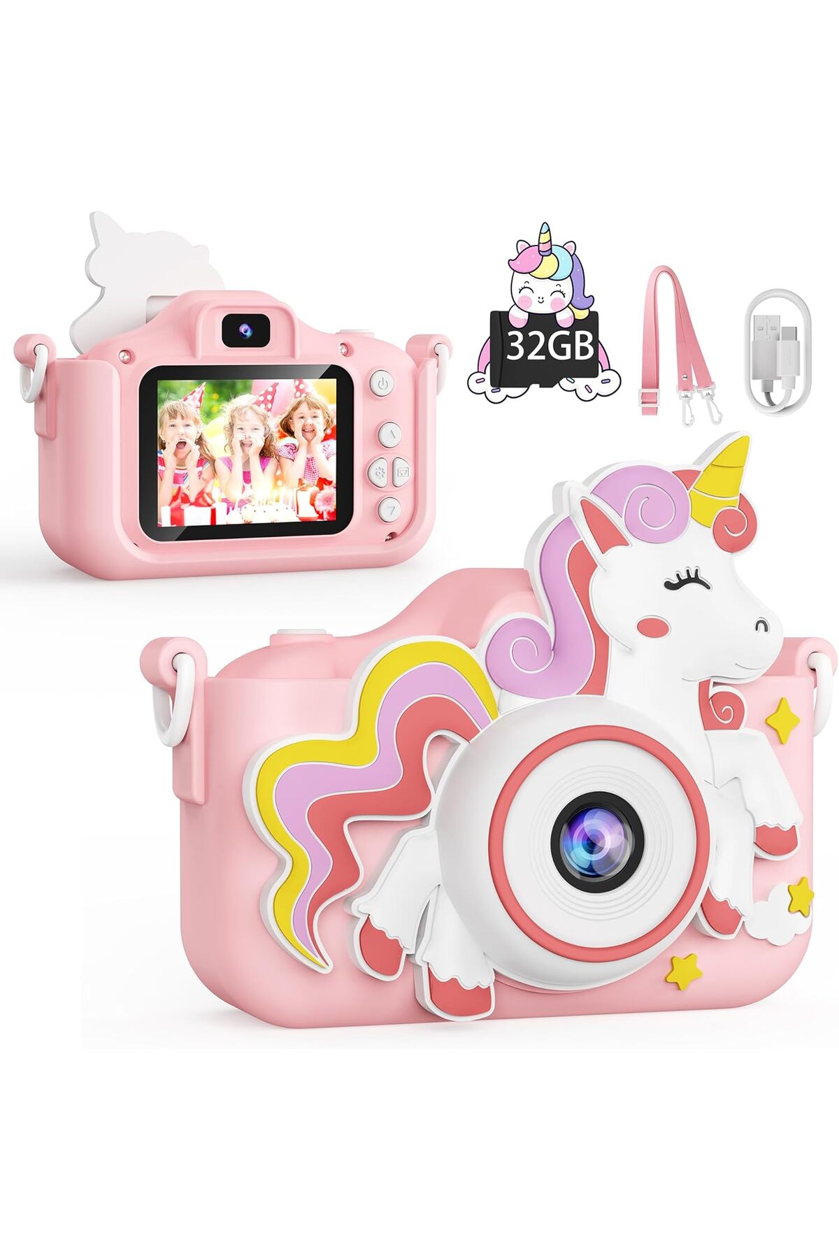 kokodi Kids Camera Toy Digital Camera for Kids, Birthday Gifts for Girls Age 3-12, 1080P HD Video Camera