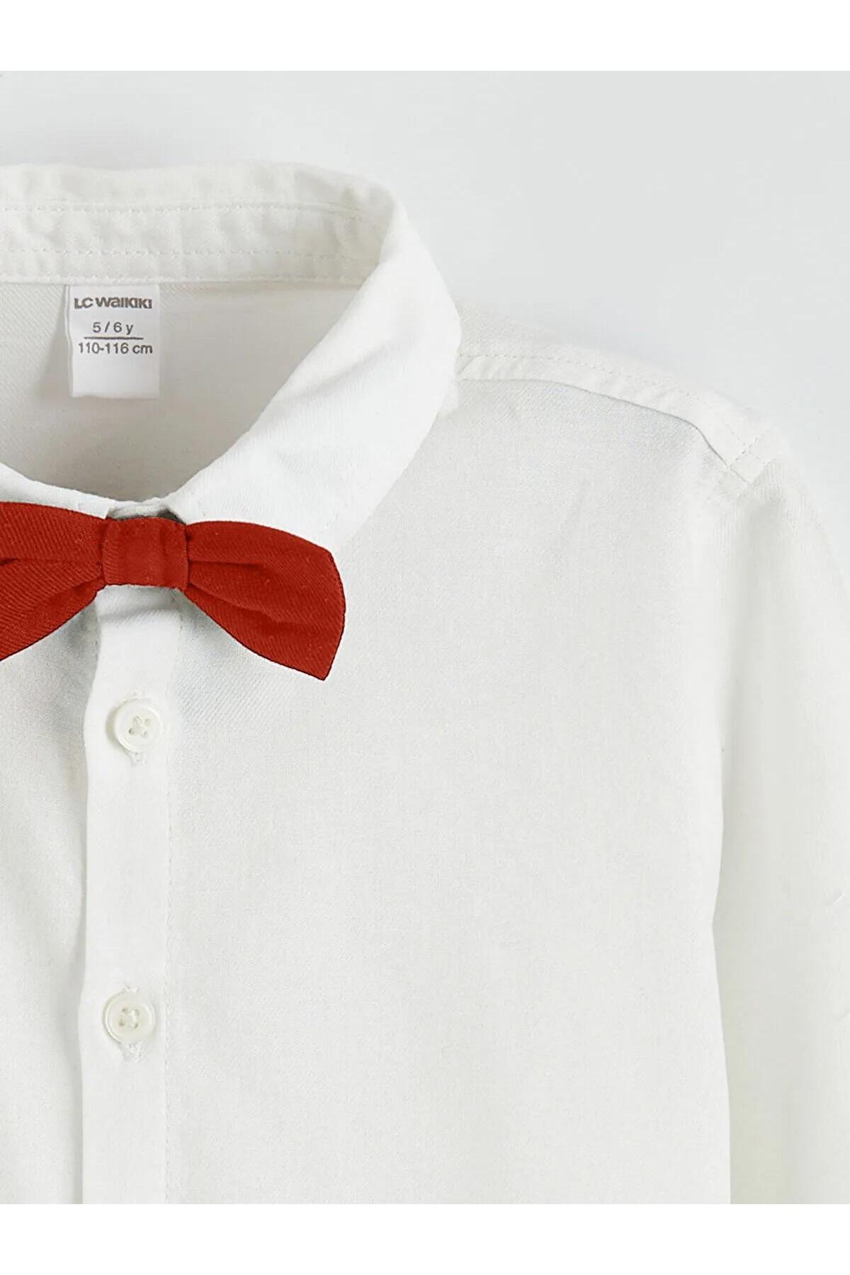 LC Waikiki Basic Papyonlu Erkek Çocuk Gömlek (W5) fotoğrafı 2 (önizleme)