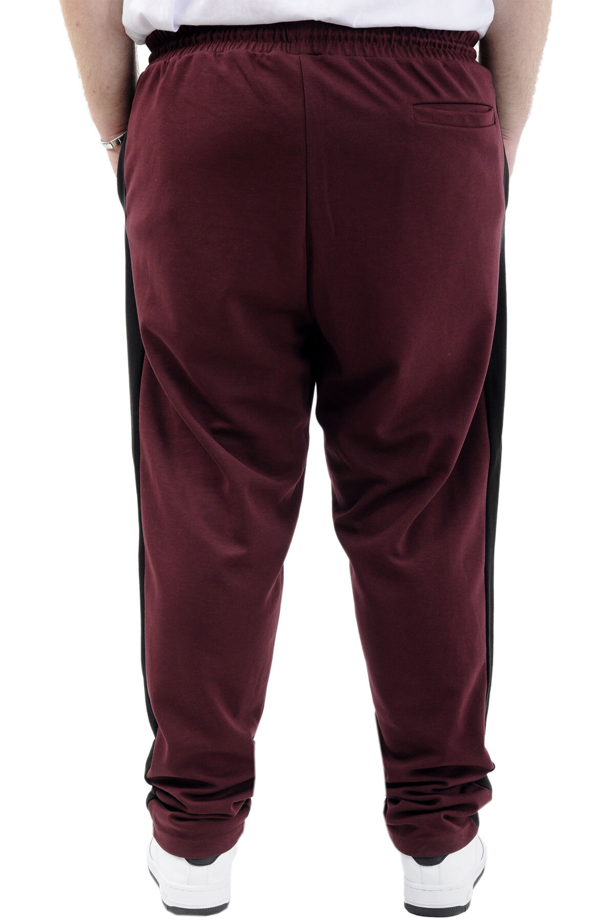 ModeXL Mode XL Erkek Büyük Beden Eşofman Altı Cepli İnterlok GARNILI 24518 Mürdüm görsel 5