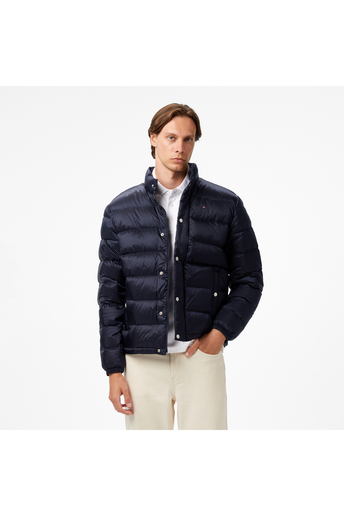 تامی هیلفیگر کت پفی آبی مردانه تامی جینز لایت داون