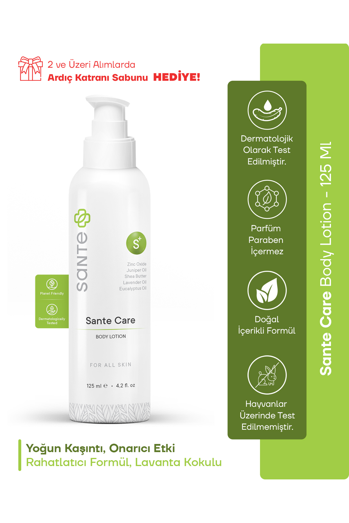 SantePlus Sante Care Cilt Bakım Losyonu (KAŞINTI) 125 ml — SP01125