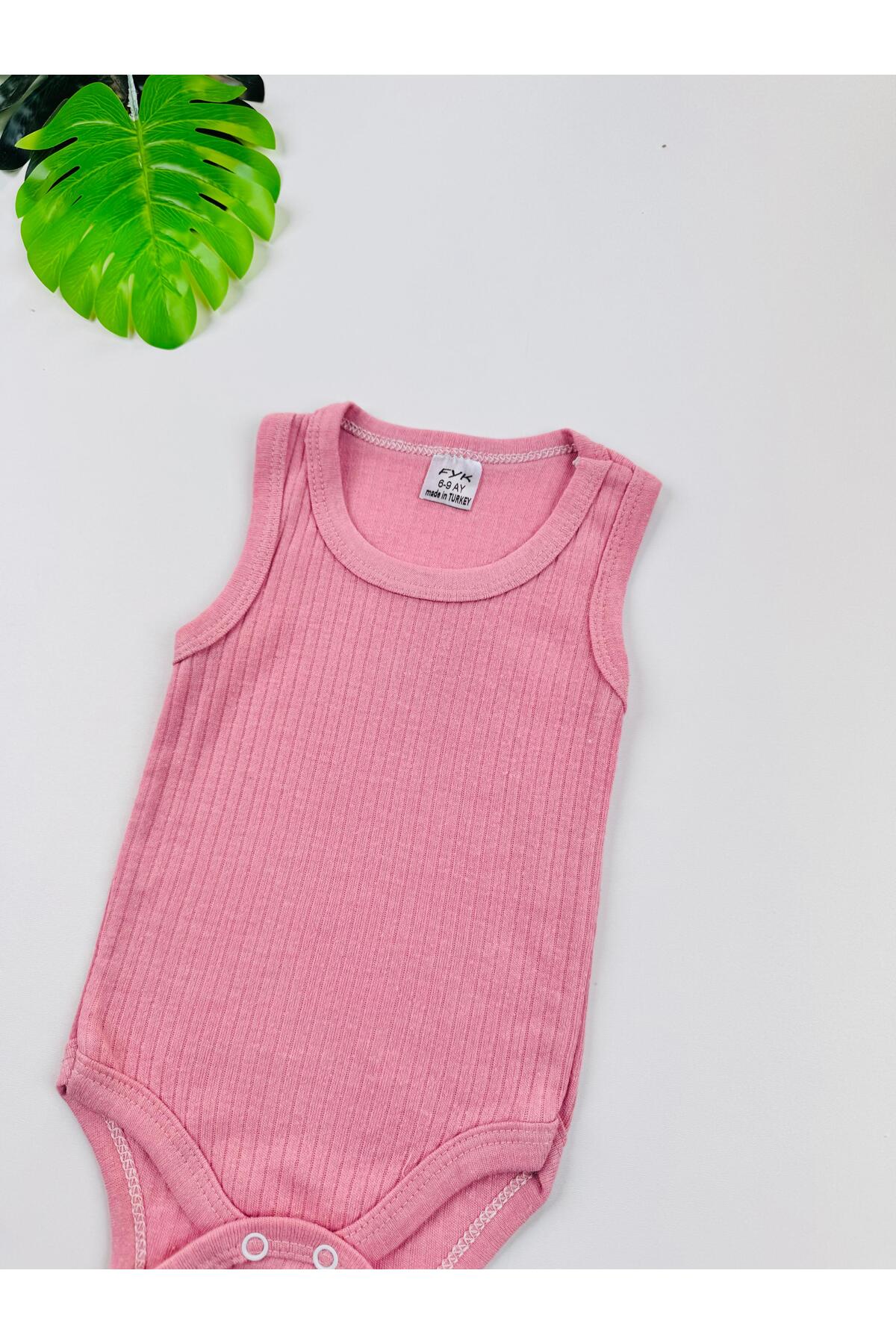 EFU BABY Tekli Fitilli Askılı Bebek Atlet Body Zıbın fotoğrafı 3 (önizleme)