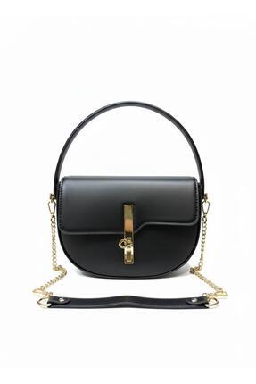 chance butik KİLİT KAPAMALI KADIN EL VE OMUZ ÇANTASI