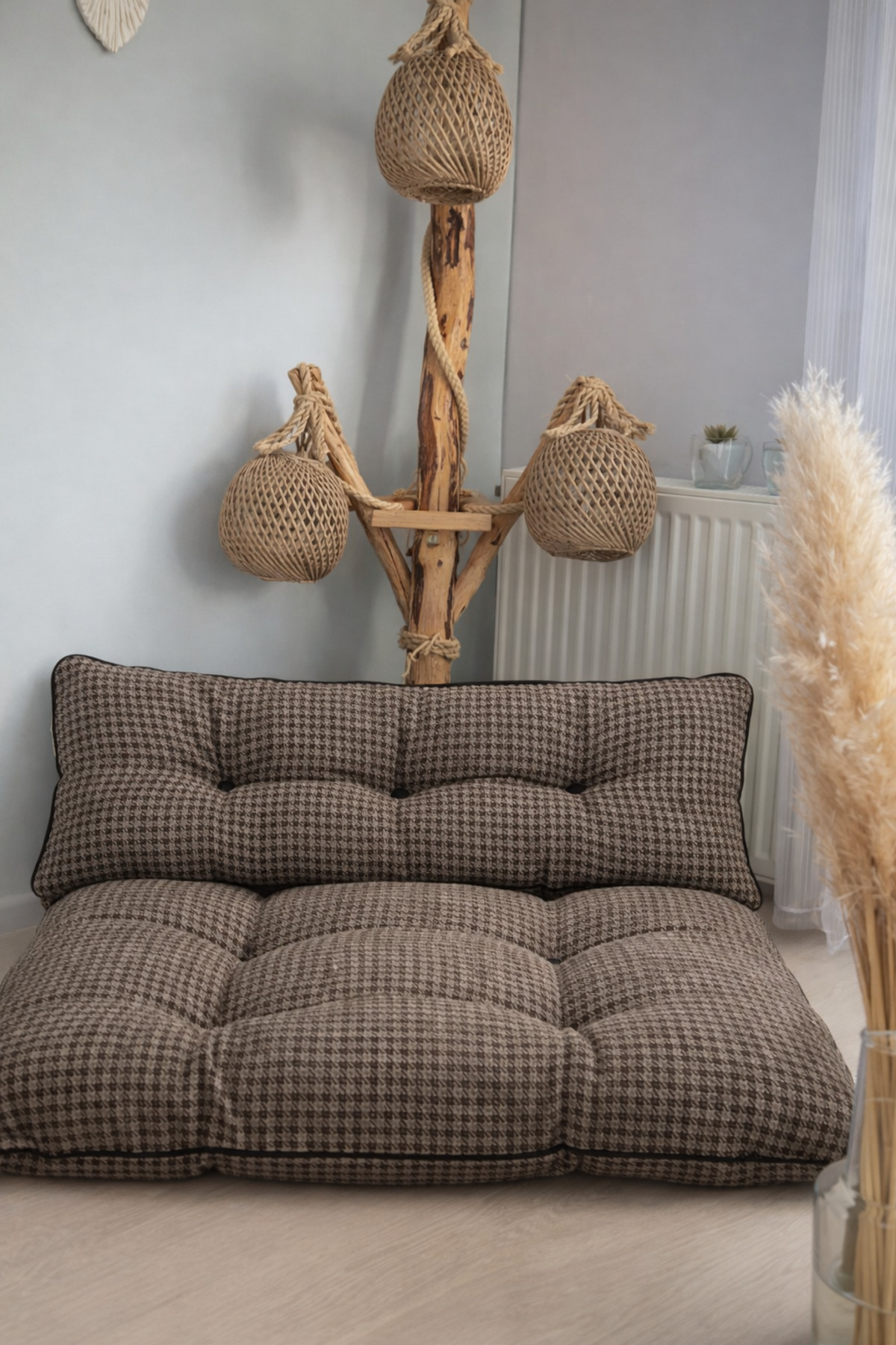 BK exclusive Puf Petek Önü Palet Yer Minderi Ikili Takım 70x100 cm