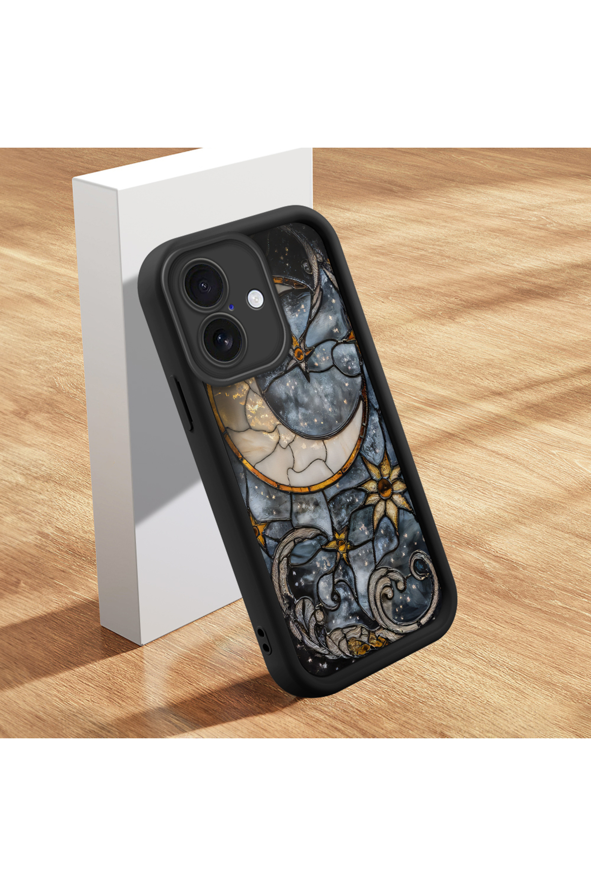 iPhone 16 Compatible Soft Silicone Phone Case Anti Fall Vintage Texture