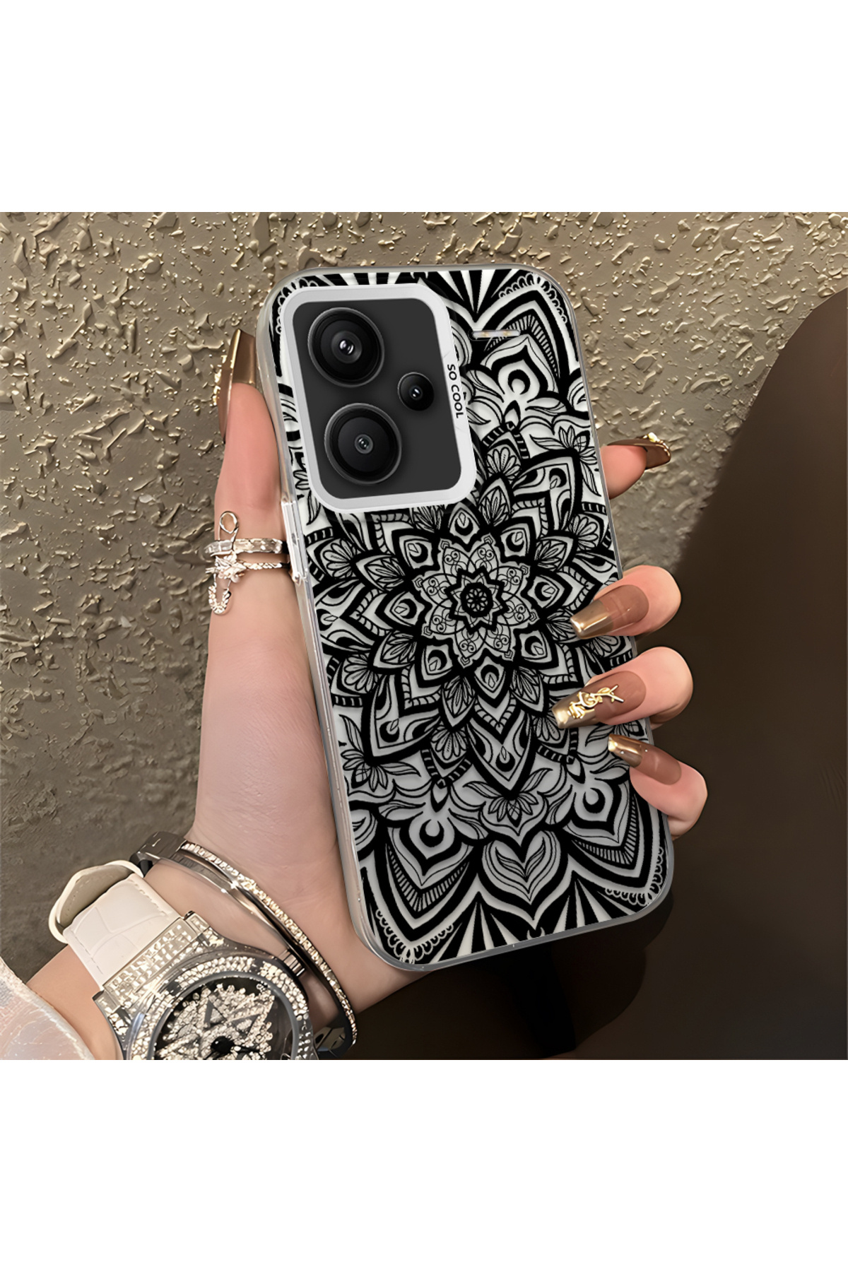 Xiaomi Redmi Note 13 Pro Plus+ 5G Compatible Case Anti Fall Phone Case Vintage Carpet Pattern