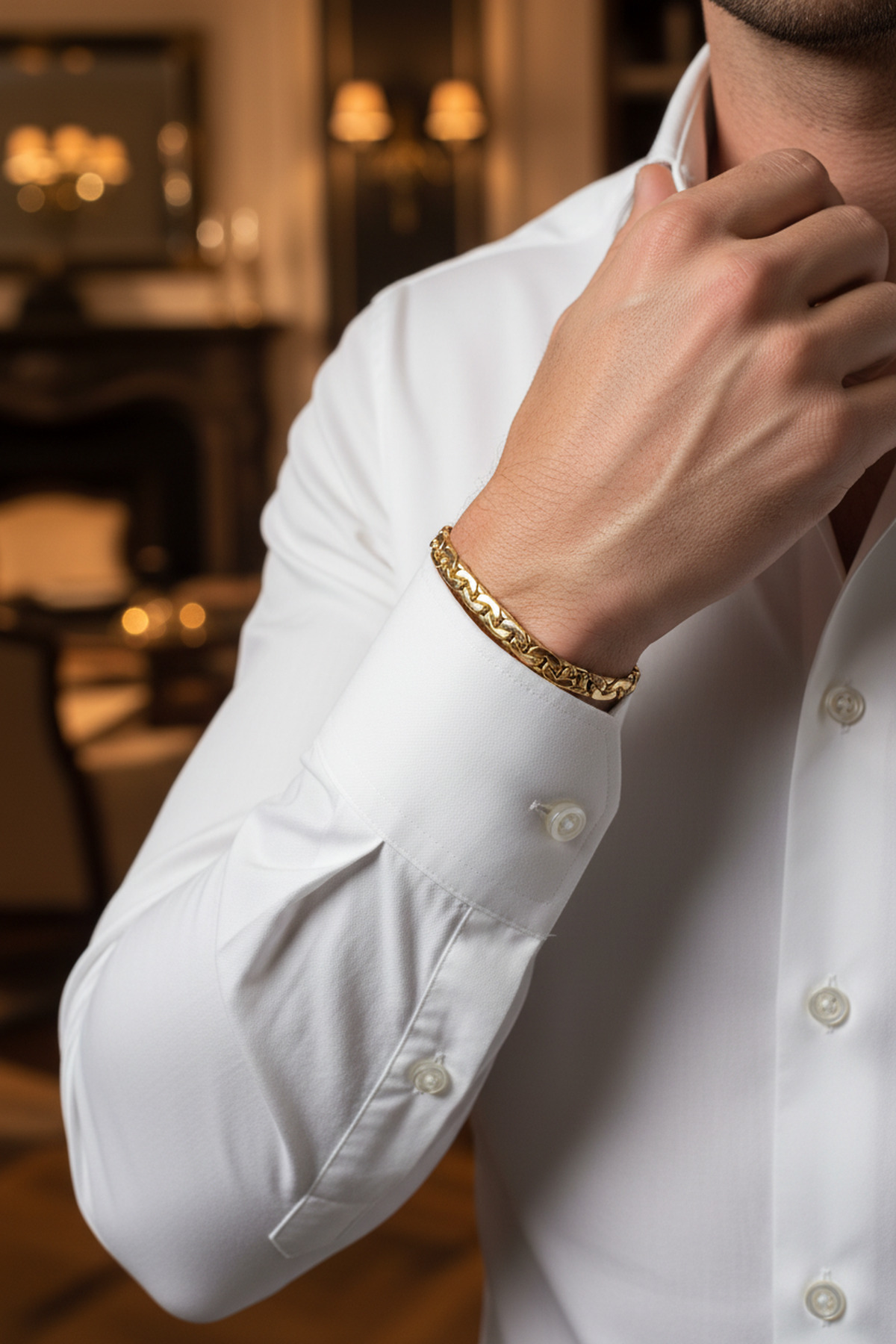 Utku Kuyumculuk 14 AYAR YASSI MODEL TASARIM BİLEKLİK