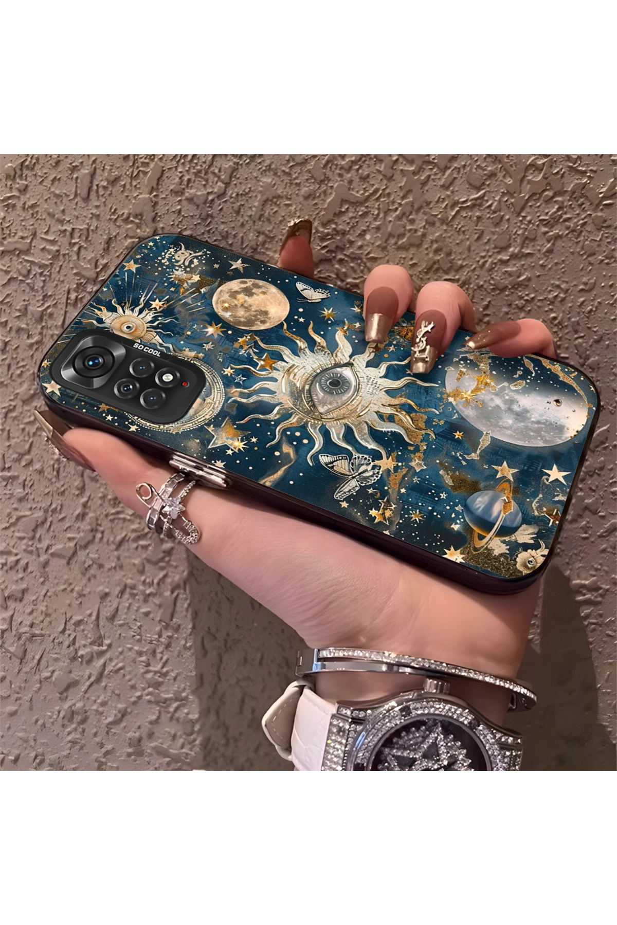 Xiaomi Redmi Note 11 Compatible Phone Case Hard Rear Anti Falling Star Sky
