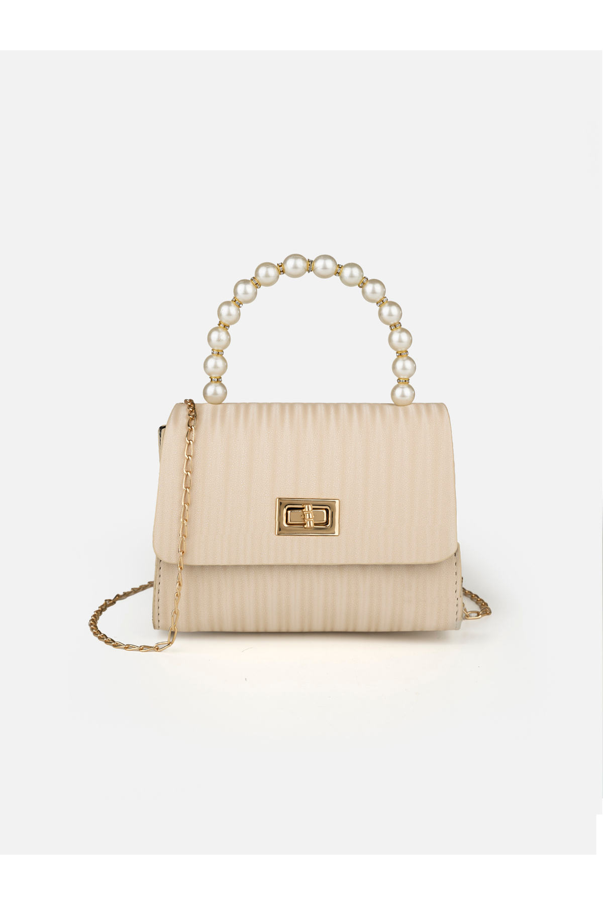 MYSTOBAG Meva İnci з ручкою на ланцюжку, з застібкою-замком, жіноча сумка через плече