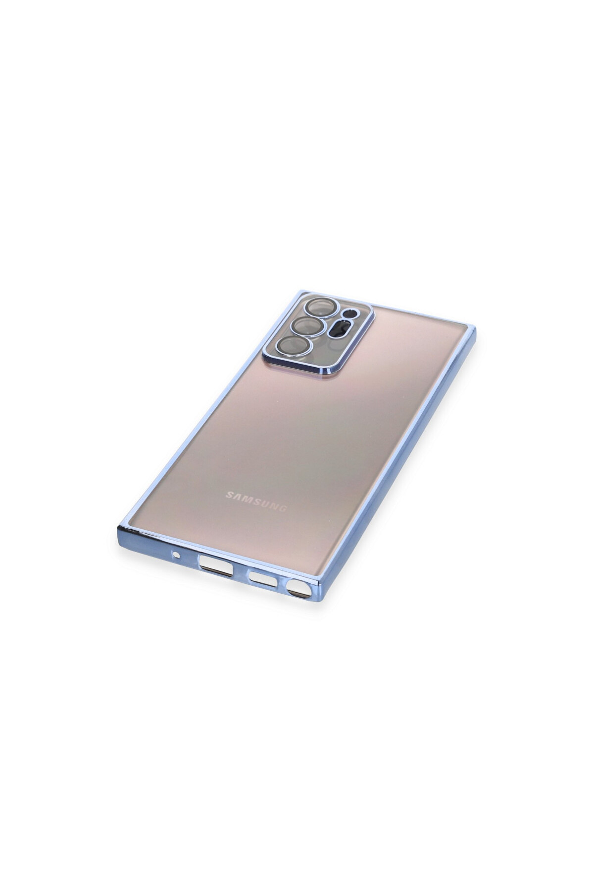 Samsung Galaxy Note 20 Ultra İçin Uyumlu 3D Kamera Korumalı Şeffaf Tasarım Bumper Kılıf