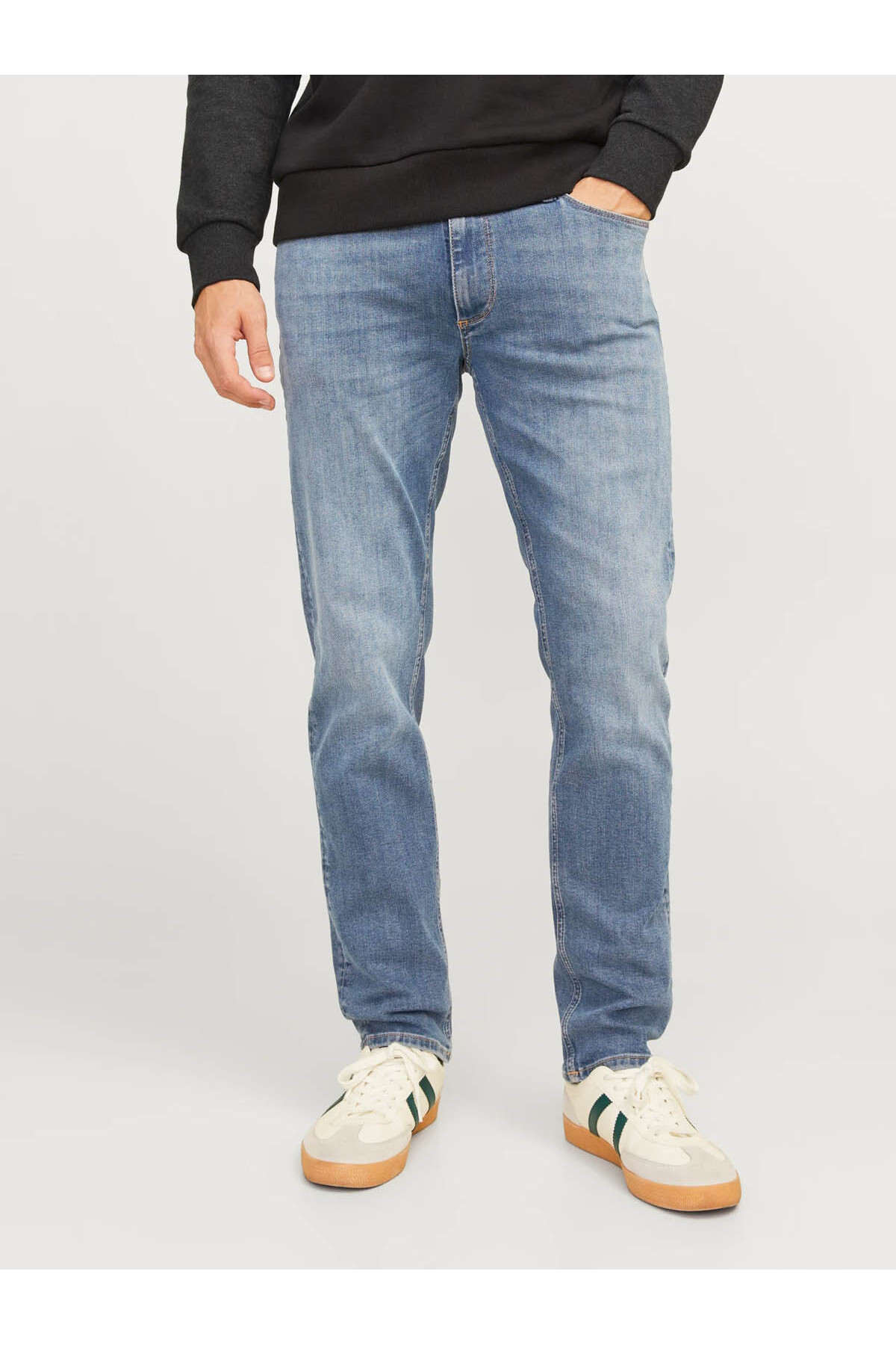 شلوار جین مردانه آبی Jjıclark Jjevan Jos 798 Lıd Noos کد 12261838 جک اند جونز شلوار جین Jack & Jones