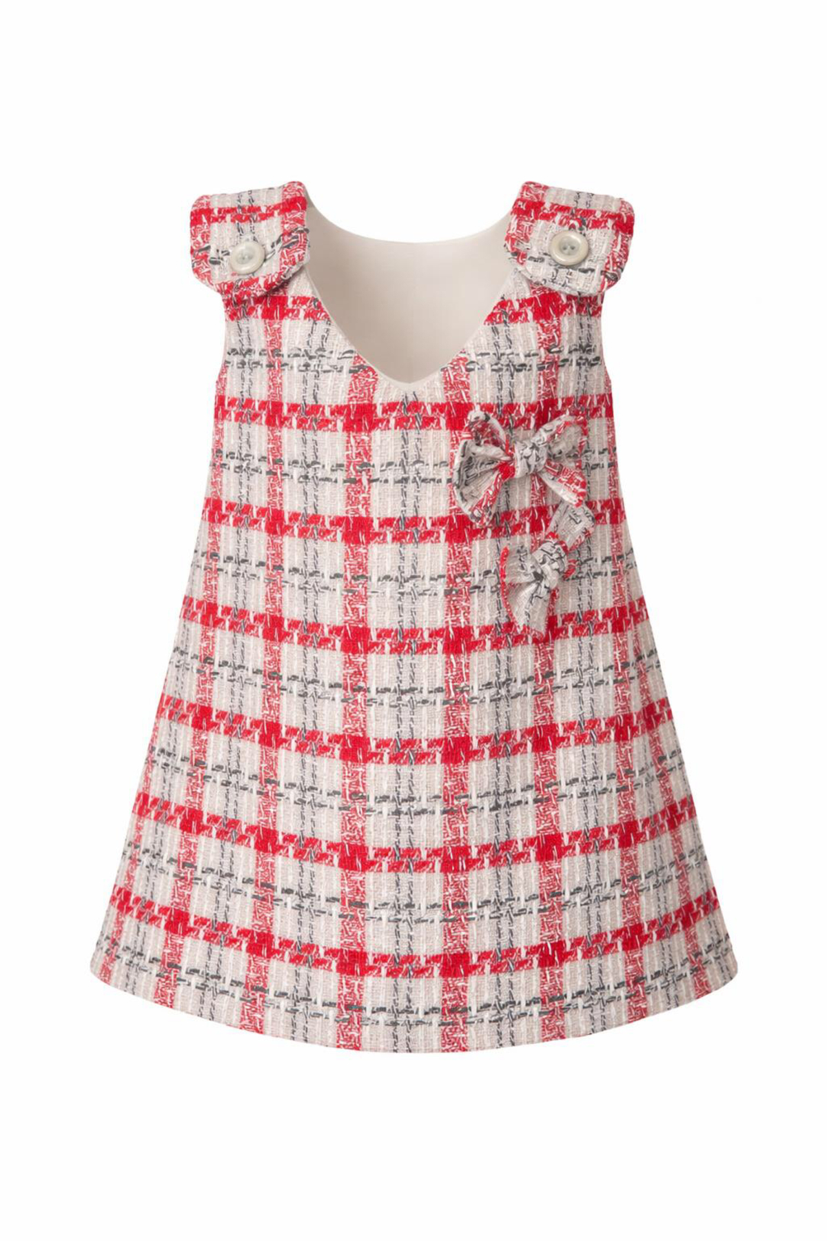 snmbutik Kız Çocuk Şanel Kumaş Askılı Elbise fotoğrafı 7 (önizleme)