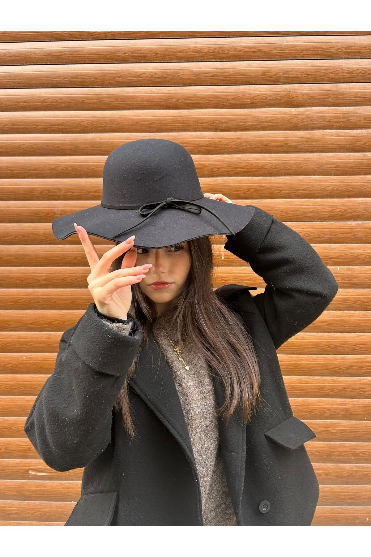 SHUDELOVE Kadin Kovboy Sapka, Kadın Fötr Şapka ile Şıklığınızı Tamamlayın!