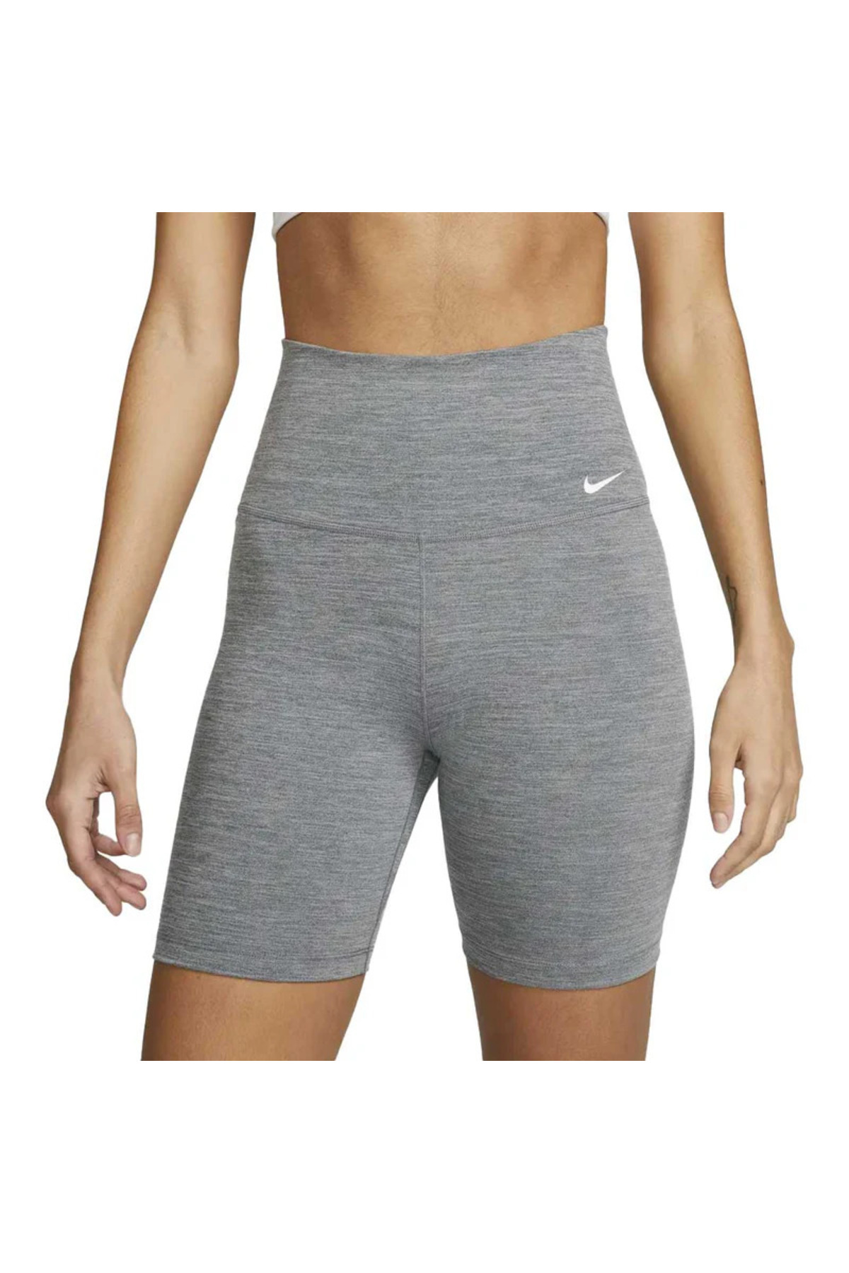 Nike Dri-Fit One 7" Yüksek Belli Gri Şort Tayt
