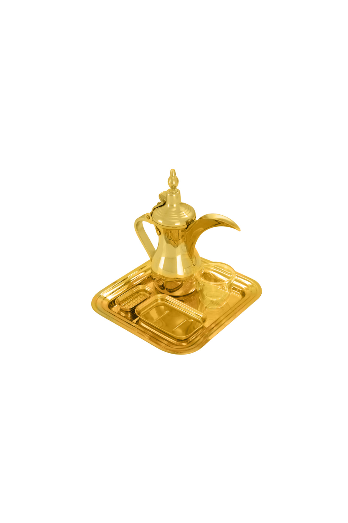 طقم تقديم دلة قهوة عربية صغير مع فناجين – أنيق وسهل الاستخدام للضيافة ACSS-01